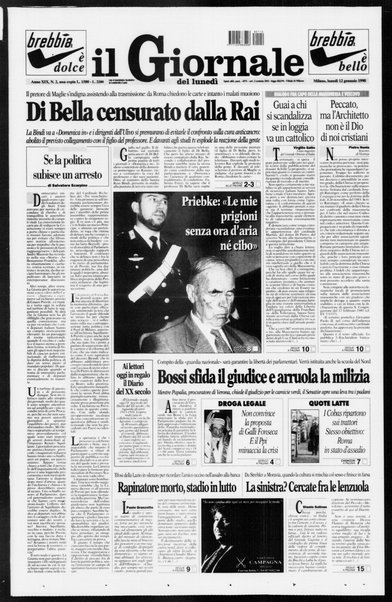 Il giornale del lunedi